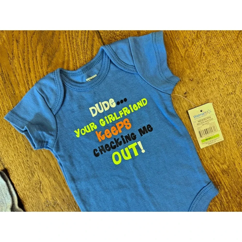 Baby Boy Bodysuits Newborn Rompers Clothes Lot Bodysuits Girlfriend Funny Gifts‎